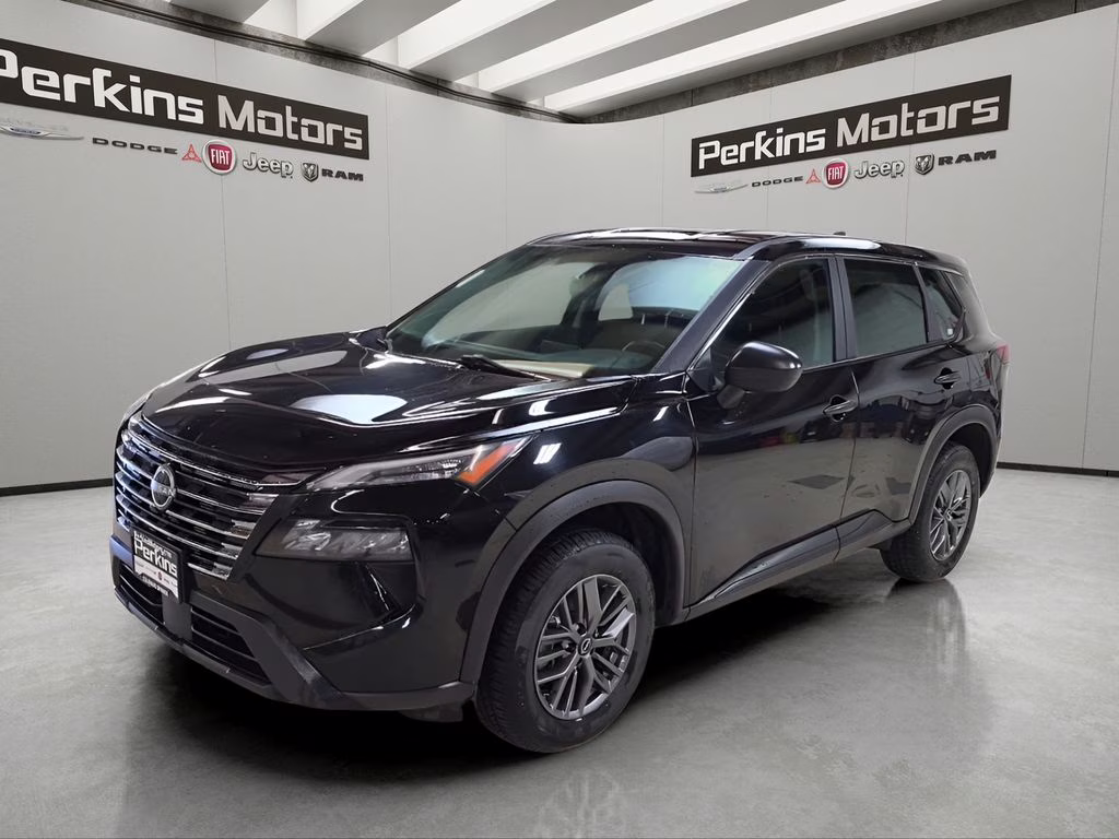 2024 Super Black Nissan Rogue S AWD SUV