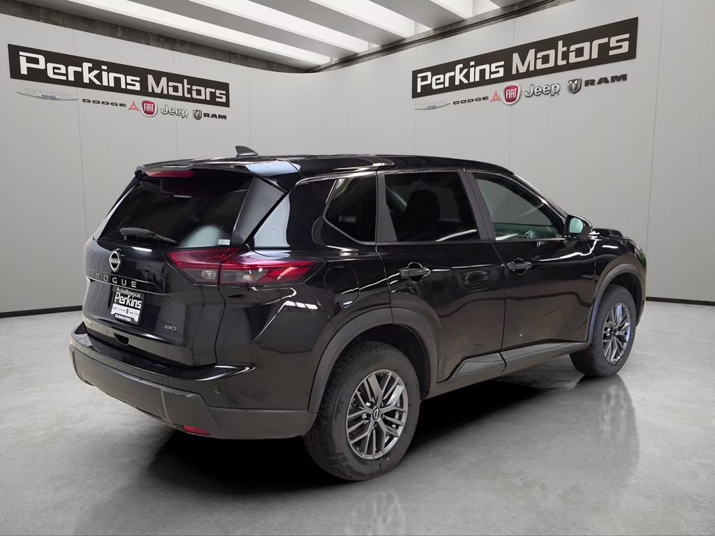 2024 Super Black Nissan Rogue S AWD SUV