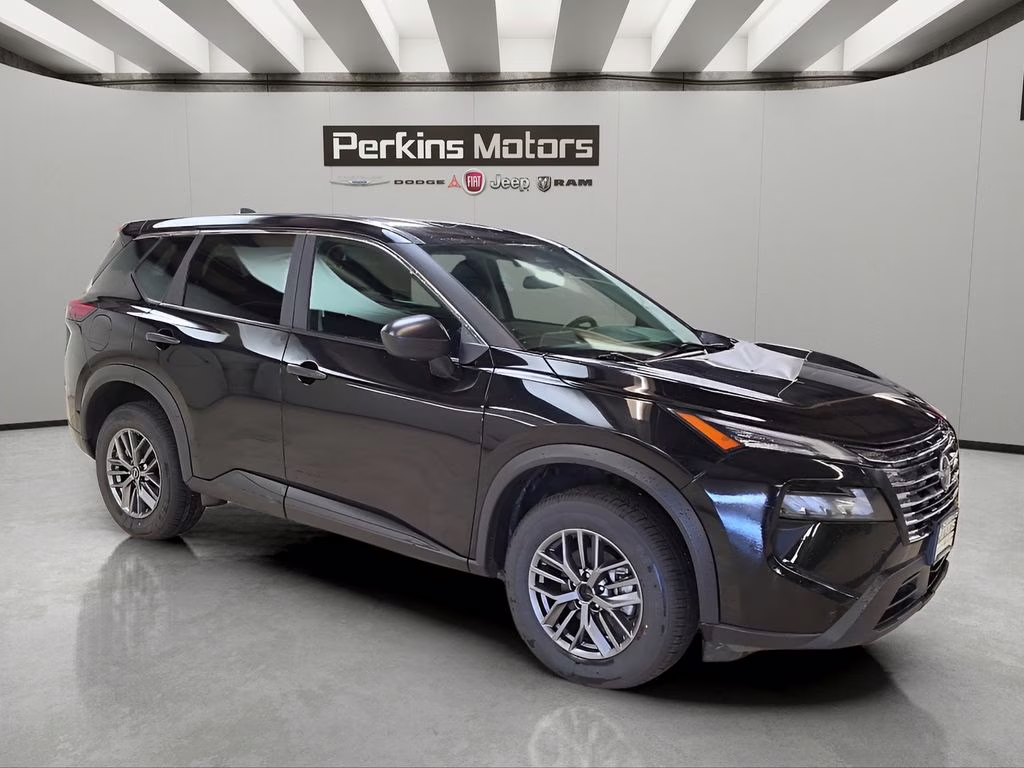 2024 Super Black Nissan Rogue S AWD SUV