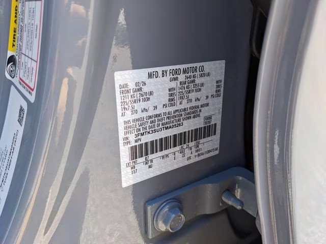 2026 Glacier Gray Metallic TriCoat Ford Mustang Mach-E Premium AWD SUV