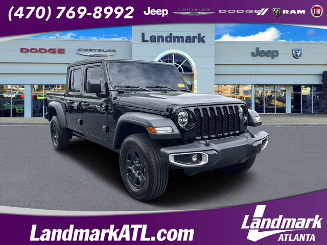 2023 Black Clearcoat Jeep Gladiator Sport 4X4 Truck