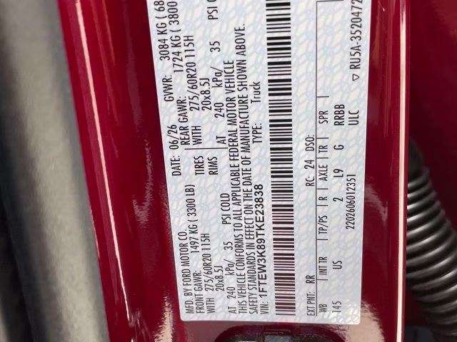 2026 Ruby Red Metallic Tinted Clearcoat Ford F-150 XLT RWD Truck