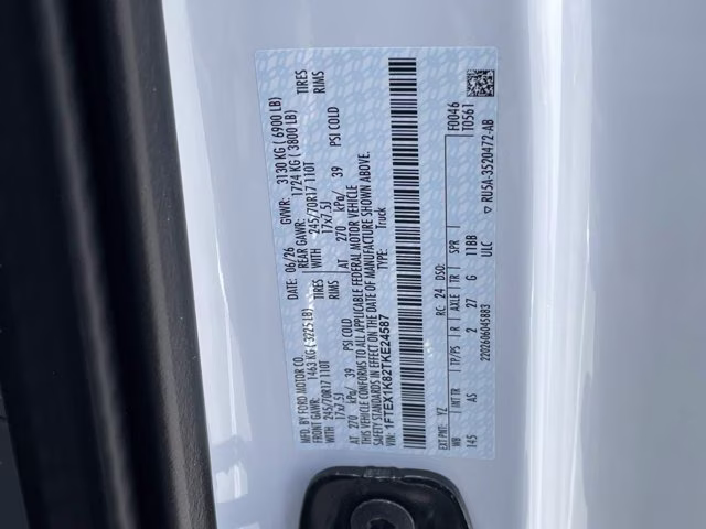 2026 Oxford White Ford F-150 XL RWD Truck