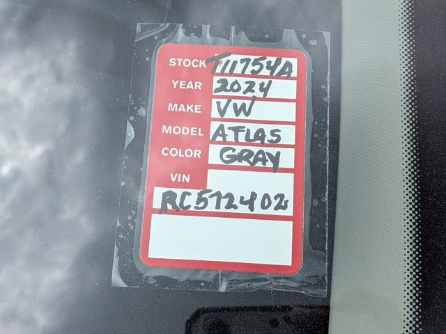 2024 Platinum Gray Metallic Volkswagen Atlas 2.0T SEL Premium R-Line AWD SUV