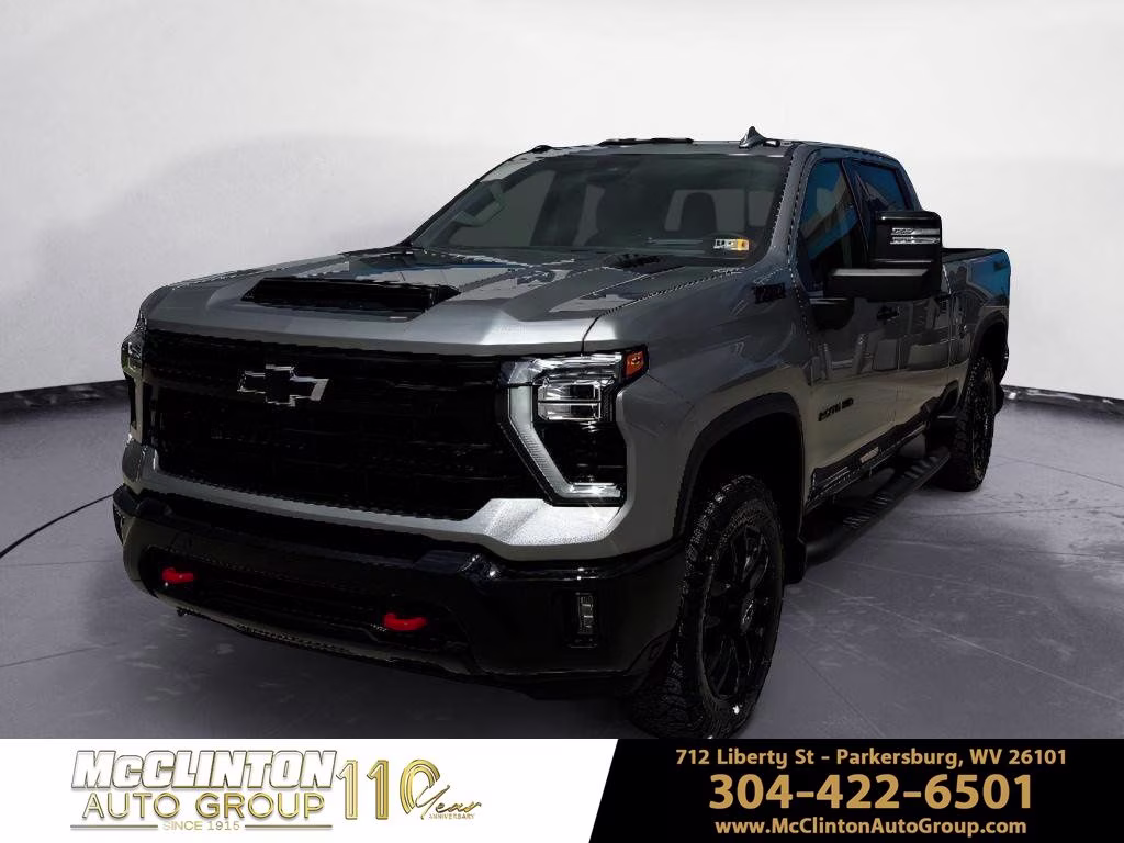 Sterling Gray Metallic 2026 Chevrolet Silverado 2500HD LTZ Crew Cab 4WD Pickup Truck Four-Wheel Drive Automatic