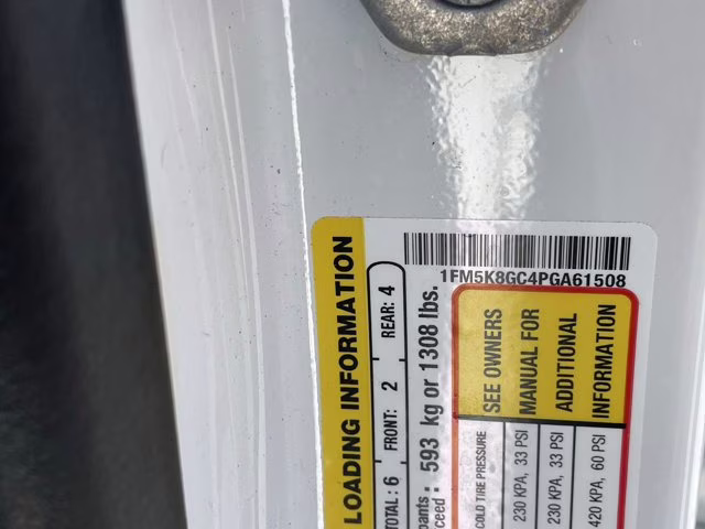 2023 White Metallic Ford Explorer ST 4X4 SUV