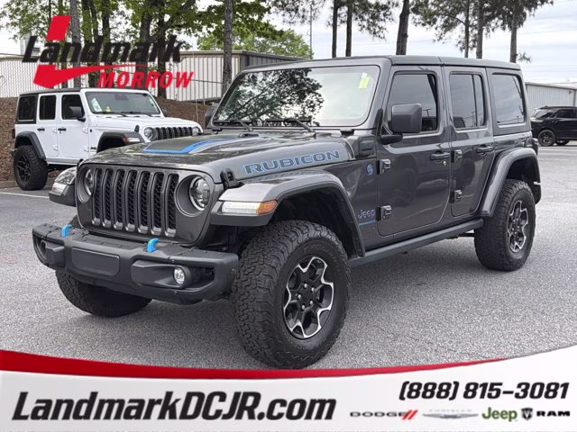 2023 Granite Crystal Metallic Clearcoat Jeep Wrangler 4xe Rubicon 4X4 Convertible