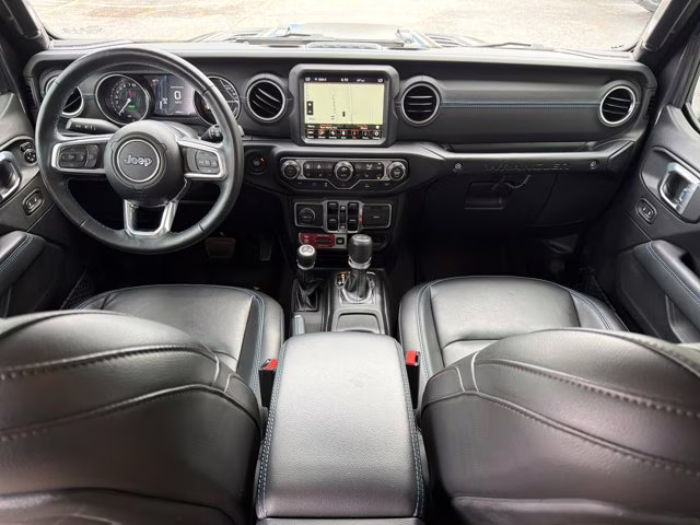 2023 Granite Crystal Metallic Clearcoat Jeep Wrangler 4xe Rubicon 4X4 Convertible