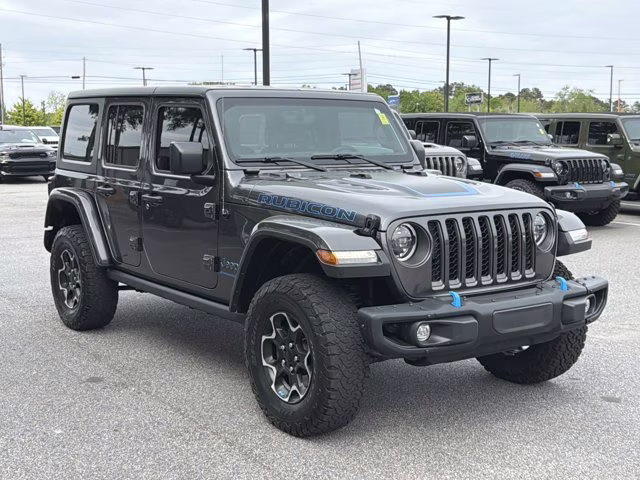 2023 Granite Crystal Metallic Clearcoat Jeep Wrangler 4xe Rubicon 4X4 Convertible