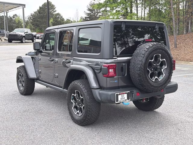 2023 Granite Crystal Metallic Clearcoat Jeep Wrangler 4xe Rubicon 4X4 Convertible