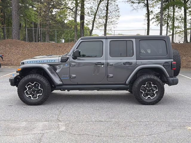 2023 Granite Crystal Metallic Clearcoat Jeep Wrangler 4xe Rubicon 4X4 Convertible
