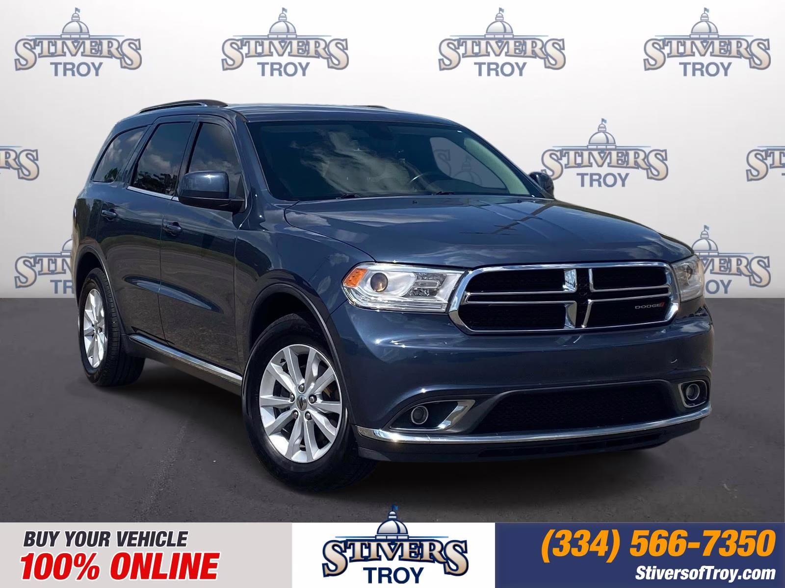 2020 Reactor Blue Pearlcoat Dodge Durango SXT Plus RWD SUV