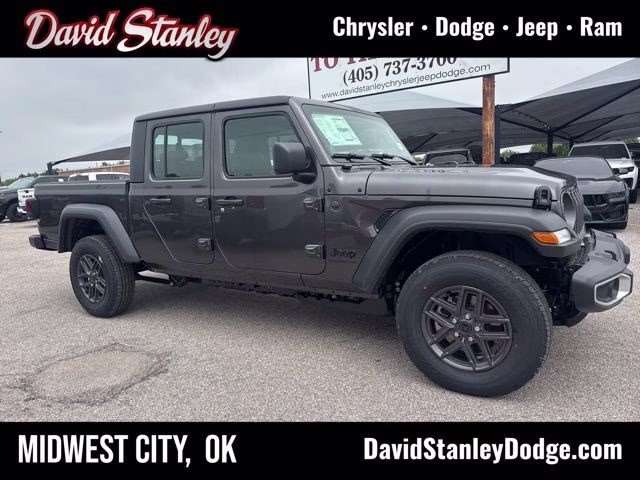 2026 Granite Crystal Metallic Clearcoat Jeep Gladiator Sport 4X4 Truck