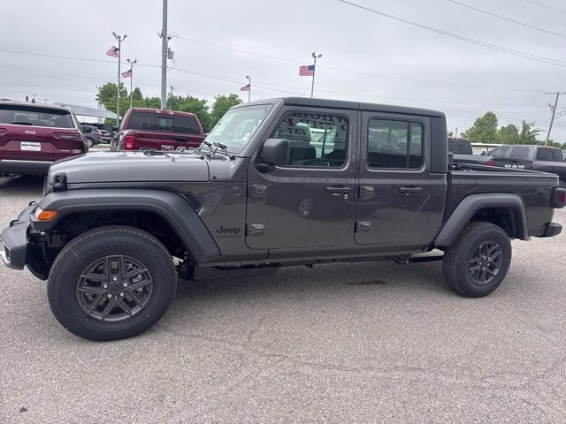2026 Granite Crystal Metallic Clearcoat Jeep Gladiator Sport 4X4 Truck