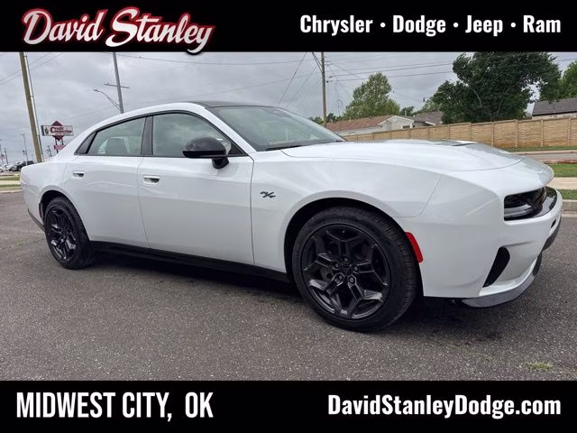 2026 Bright White Clearcoat Dodge Charger R/T AWD Sedan