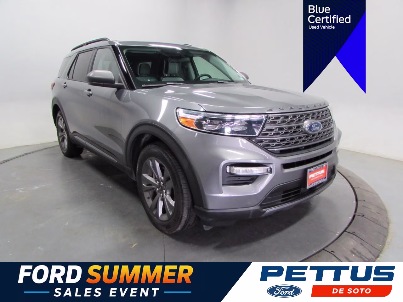 2021 Stone Gray Metallic Ford Explorer XLT 4X4 SUV