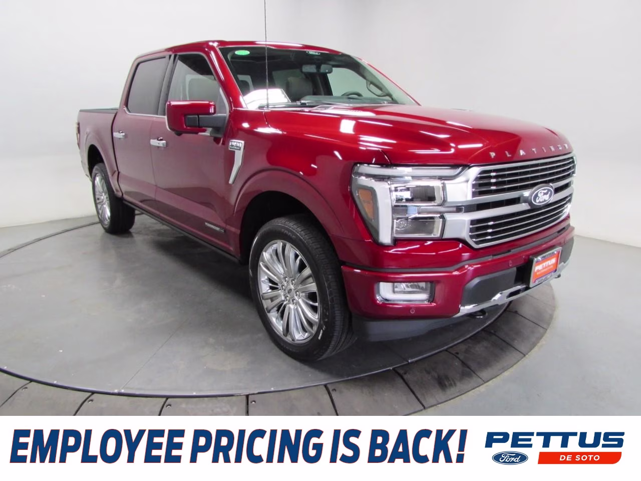 2026 Ruby Red Metallic Tinted Clearcoat Ford F-150 Platinum 4X4 Truck