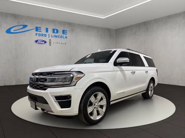2022 Star White Metallic Tri-Coat Ford Expedition Max Platinum 4X4 SUV