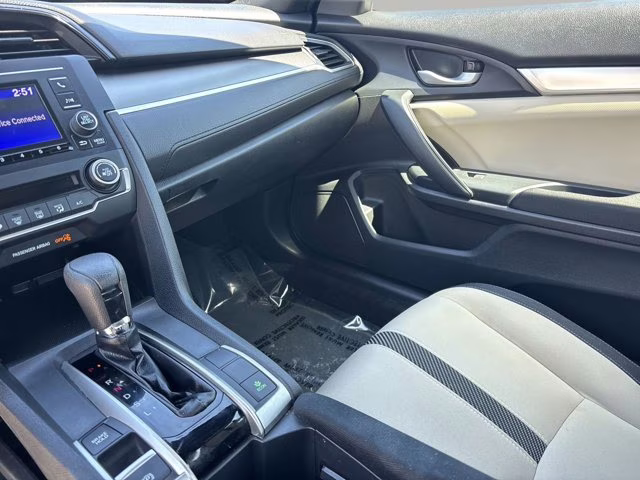 2018 White Honda Civic Coupe LX-P FWD Coupe