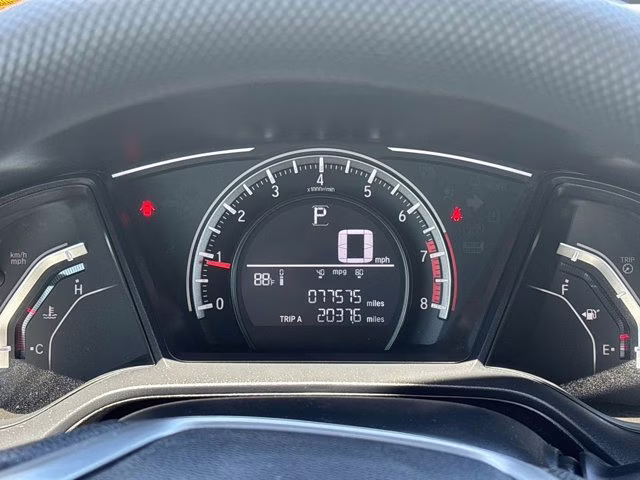 2018 White Honda Civic Coupe LX-P FWD Coupe