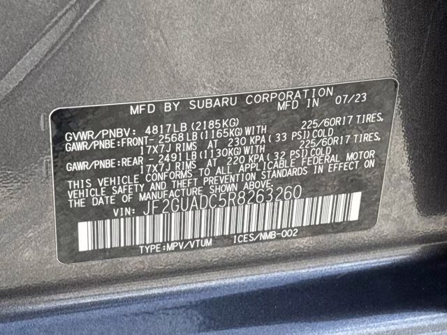 2024 Magnetite Gray Metallic Subaru Crosstrek Premium AWD SUV