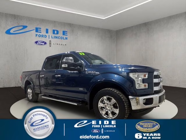 2017 Blue Jeans Metallic Ford F-150 Lariat 4X4 Truck