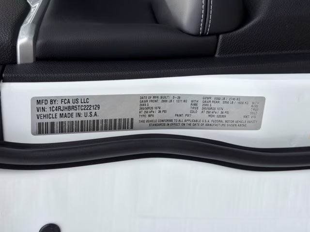 2026 Bright White Clearcoat Jeep Grand Cherokee Limited 4X4 SUV