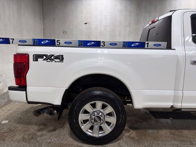 2020 Star White Metallic Tri-Coat Ford Super Duty F-250 SRW Platinum 4X4 Truck