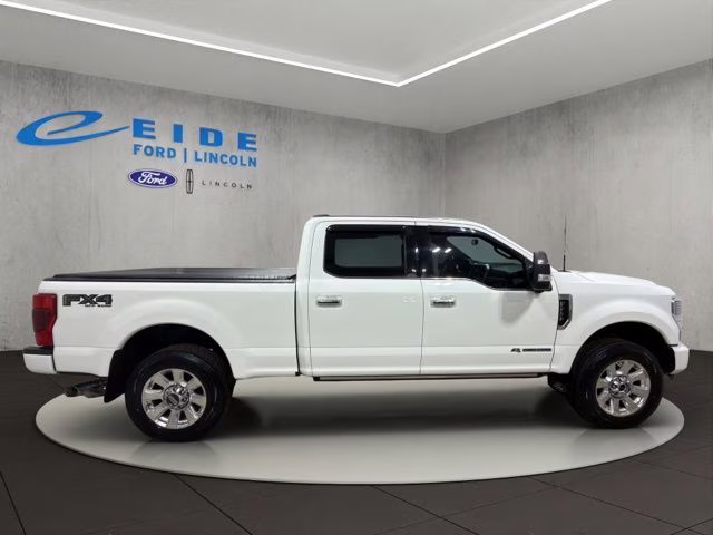 2020 Star White Metallic Tri-Coat Ford Super Duty F-250 SRW Platinum 4X4 Truck