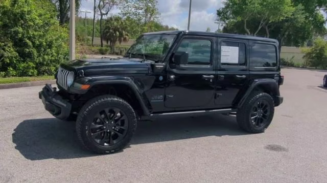 2025 Black Clearcoat Jeep Wrangler 4xe Backcountry 4X4 Convertible
