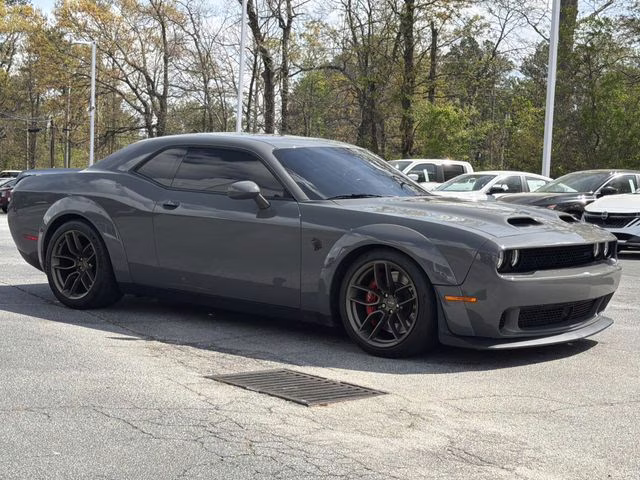 2023 Destroyer Gray Clearcoat Dodge Challenger SRT Hellcat Widebody RWD Coupe