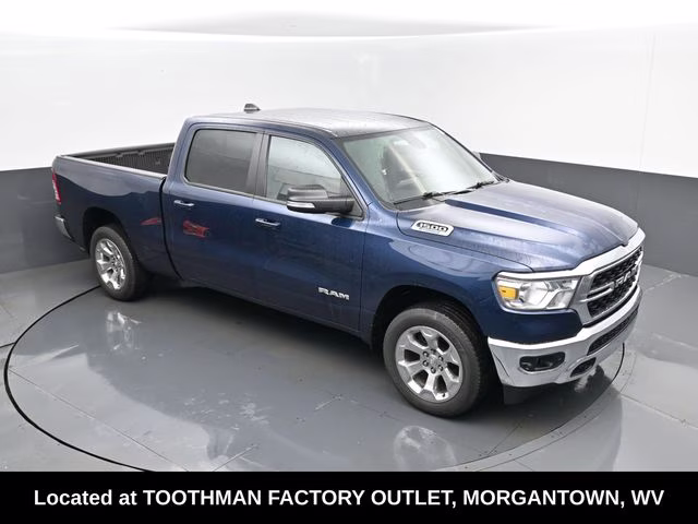 2022 Patriot Blue Pearlcoat Ram 1500 Big Horn/Lone Star 4X4 Truck