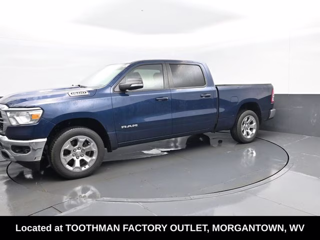 2022 Patriot Blue Pearlcoat Ram 1500 Big Horn/Lone Star 4X4 Truck