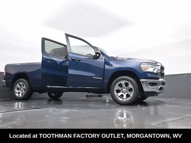 2022 Patriot Blue Pearlcoat Ram 1500 Big Horn/Lone Star 4X4 Truck
