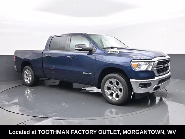 2022 Patriot Blue Pearlcoat Ram 1500 Big Horn/Lone Star 4X4 Truck