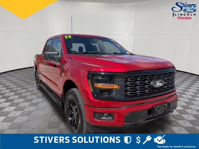 2024 Red Metallic Ford F-150 STX 4X4 Truck