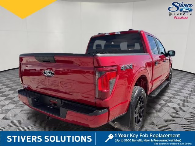 2024 Red Metallic Ford F-150 STX 4X4 Truck
