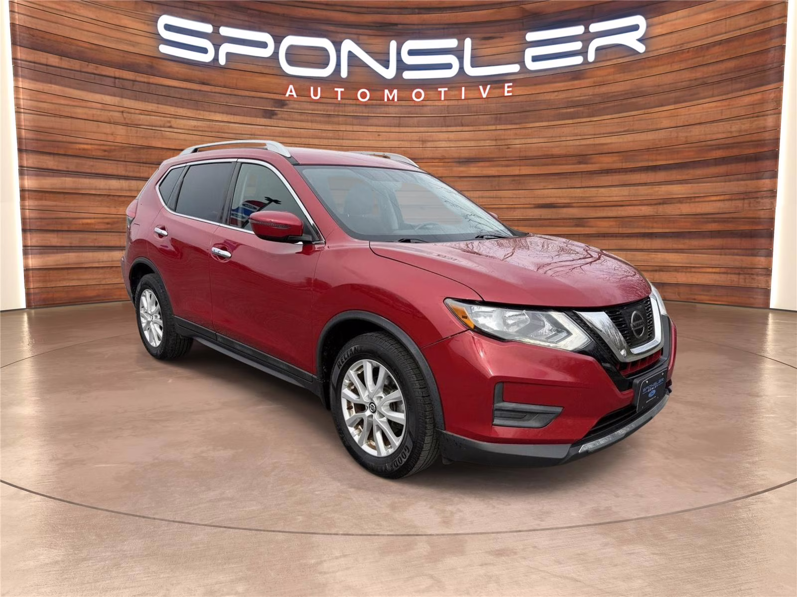 2017 Palatial Ruby Nissan Rogue SV FWD SUV