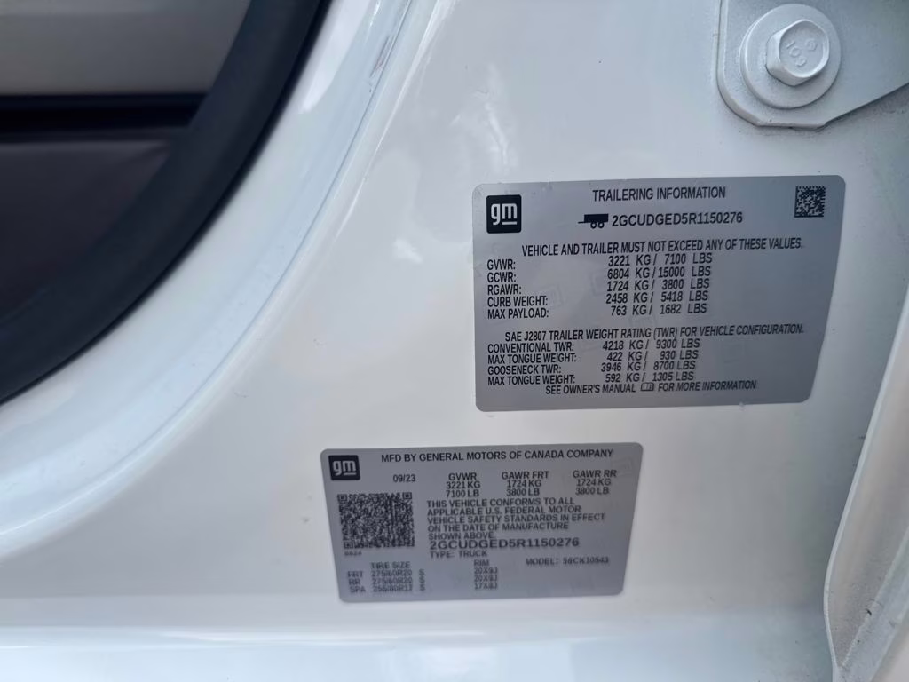 2024 Summit White Chevrolet Silverado 1500 LTZ 4X4 Truck