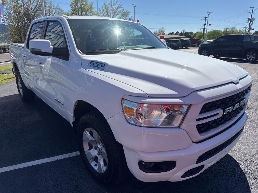 2024 Bright White Clearcoat Ram 1500 Big Horn 4X4 Truck