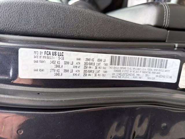 2016 Maximum Steel Metallic Clearcoat Dodge Durango Limited AWD SUV