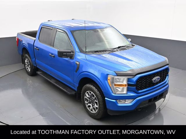 2021 Blue Metallic Ford F-150 XL 4X4 Truck