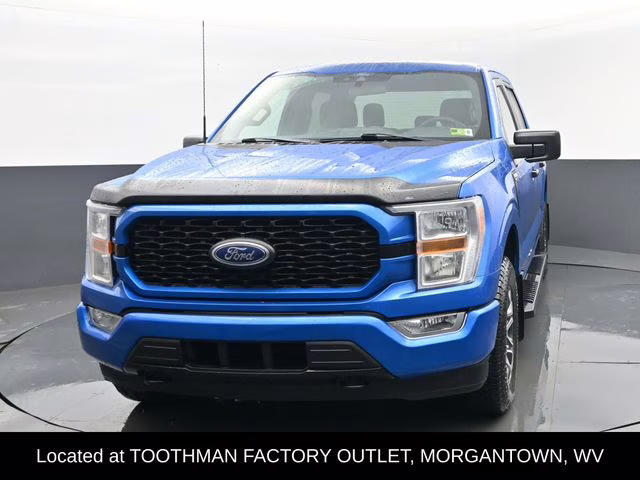 2021 Blue Metallic Ford F-150 XL 4X4 Truck
