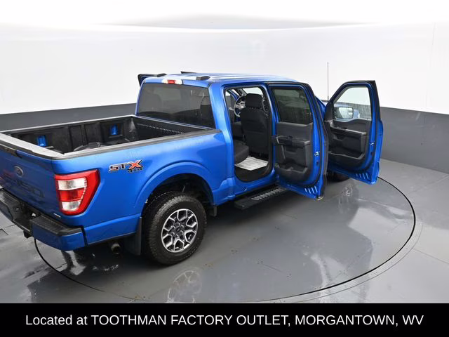 2021 Blue Metallic Ford F-150 XL 4X4 Truck