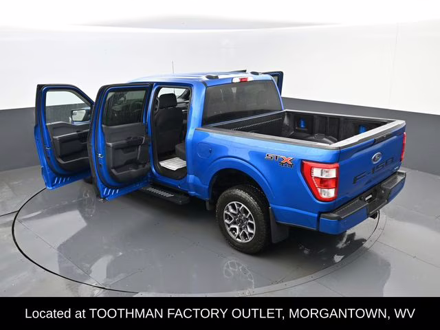 2021 Blue Metallic Ford F-150 XL 4X4 Truck