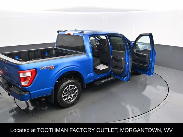 2021 Blue Metallic Ford F-150 XL 4X4 Truck