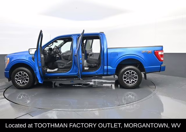 2021 Blue Metallic Ford F-150 XL 4X4 Truck