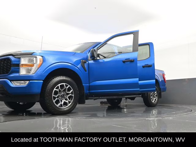 2021 Blue Metallic Ford F-150 XL 4X4 Truck