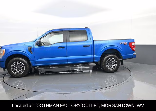 2021 Blue Metallic Ford F-150 XL 4X4 Truck