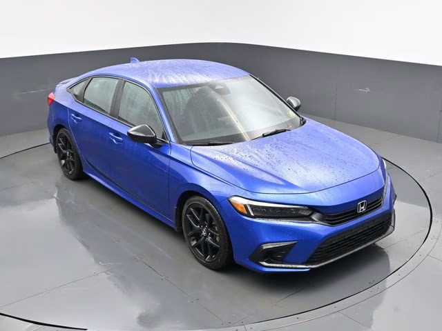 2024 Blue Honda Civic Sport FWD Sedan